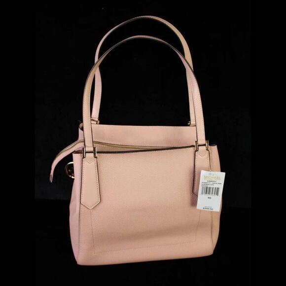 Michael Kors Kimberly Large Pebbled Leather Satchel Blossom NWT. - Picture 3 of 8